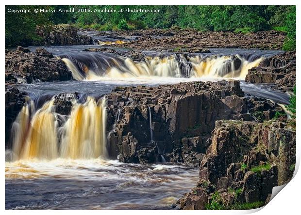 Low Force Waterfall, Teesdale, North Pennines Print by Martyn Arnold
