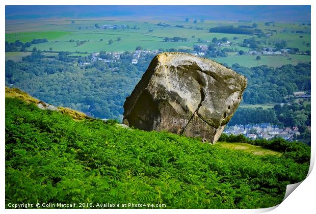 The Enigmatic 'Calf': Ilkley Moor's Legacy Print by Colin Metcalf
