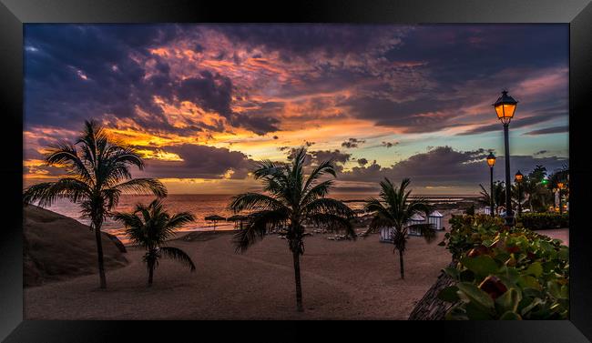 Evening sunset Costa Adeje  Framed Print by Naylor's Photography