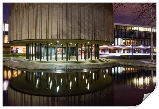 Newcastle's Civic Centre Print by Naylor's Photography