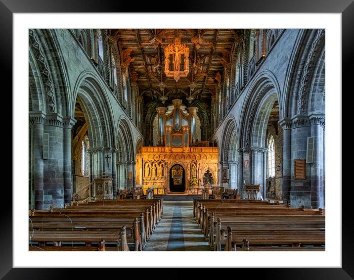 St Davids Cathedral, Pembrokeshire, Wales, UK Framed Mounted Print by Mark Llewellyn