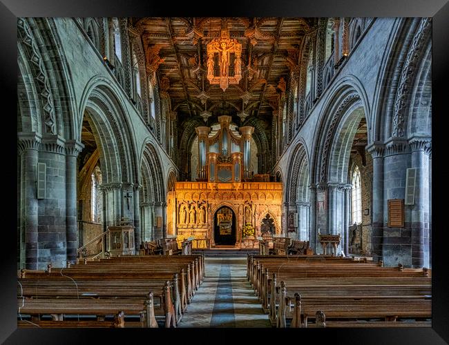 St Davids Cathedral, Pembrokeshire, Wales, UK Framed Print by Mark Llewellyn