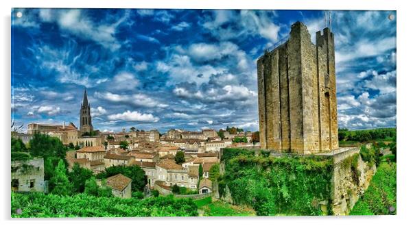 Saint-Émilion, France Acrylic by Scott Anderson