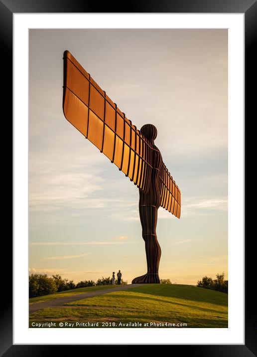 Angel of the North  Framed Mounted Print by Ray Pritchard