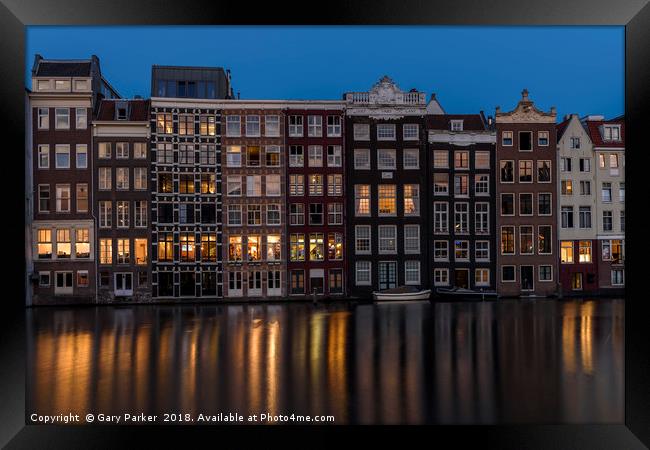 Amsterdam Reflections Framed Print by Gary Parker