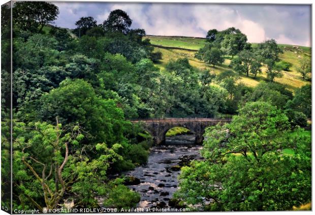 "Ribblesdale" Canvas Print by ROS RIDLEY