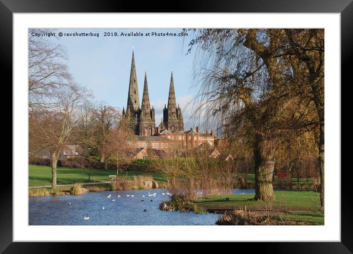 Lichfield Cathedral Beacon Park Framed Mounted Print by rawshutterbug 