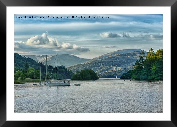 Bowness on windermere Framed Mounted Print by Derrick Fox Lomax