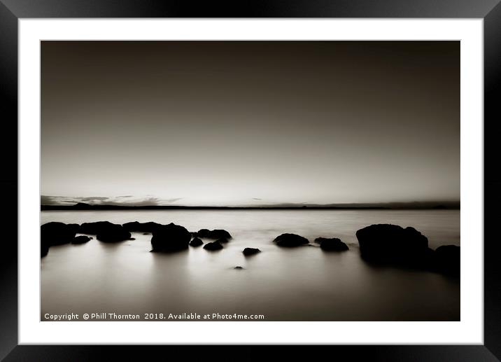Belhaven Bay Framed Mounted Print by Phill Thornton