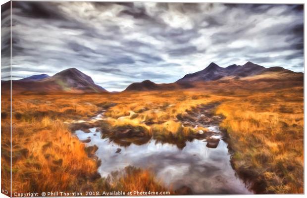 The Cuillin Range No.3 Canvas Print by Phill Thornton