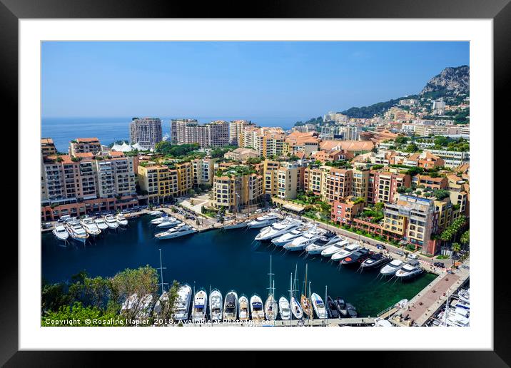 Fontvieille Monte Carlo Framed Mounted Print by Rosaline Napier