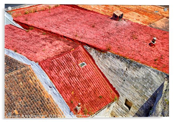 Mahon rooftops Acrylic by Rosaline Napier