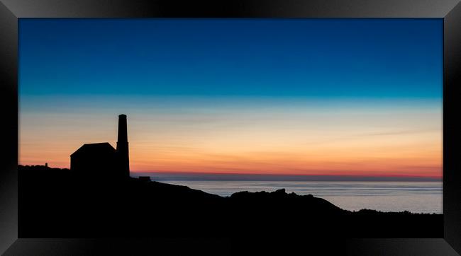 Trevellas Sunset Framed Print by Mike Lanning