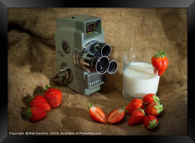 Sekonic and Strawberries  Framed Print by Rob Hawkins