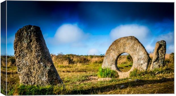 Men-an-Tol Canvas Print by Mike Lanning