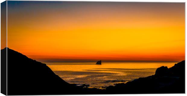 Trevellas Porth Sunset (1) Canvas Print by Mike Lanning