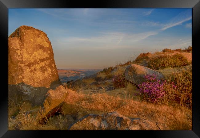 Curbar Edge, Peak District at Sunrise Framed Print by Phil Clements