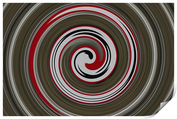 abstract sign swirl Print by kelly Draper