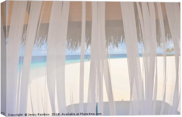 Veiled World. Maldives Canvas Print by Jenny Rainbow