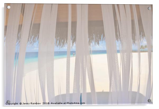 Veiled World. Maldives Acrylic by Jenny Rainbow