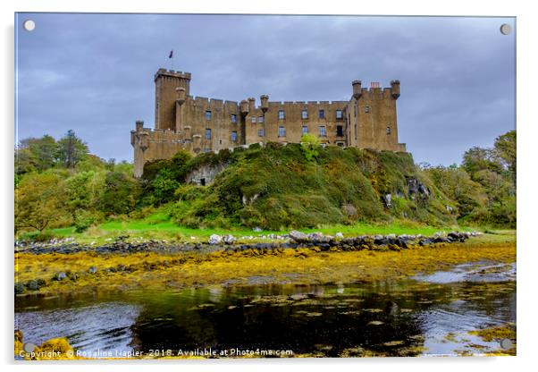 Dunvegan Castle Skye Acrylic by Rosaline Napier