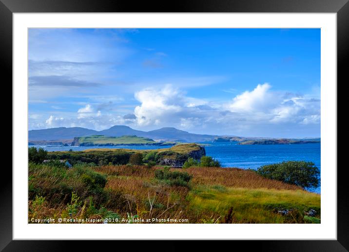 Isle of Skye bay Fiscavaig Framed Mounted Print by Rosaline Napier