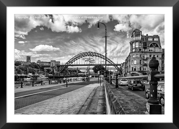 Newcastle Quayside Framed Mounted Print by David Lewins (LRPS)