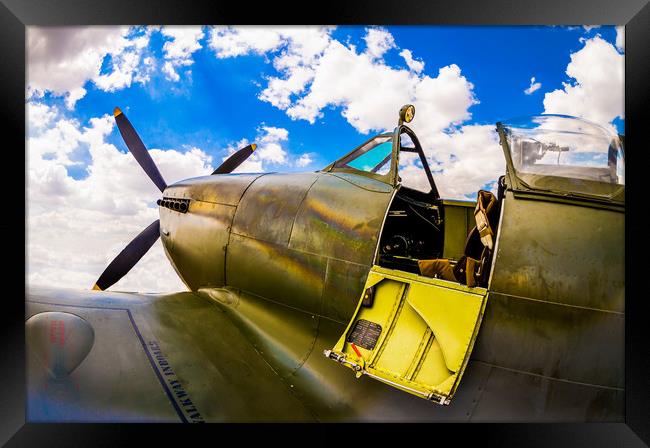 Spitfire - Ready for Action Framed Print by Mike Lanning