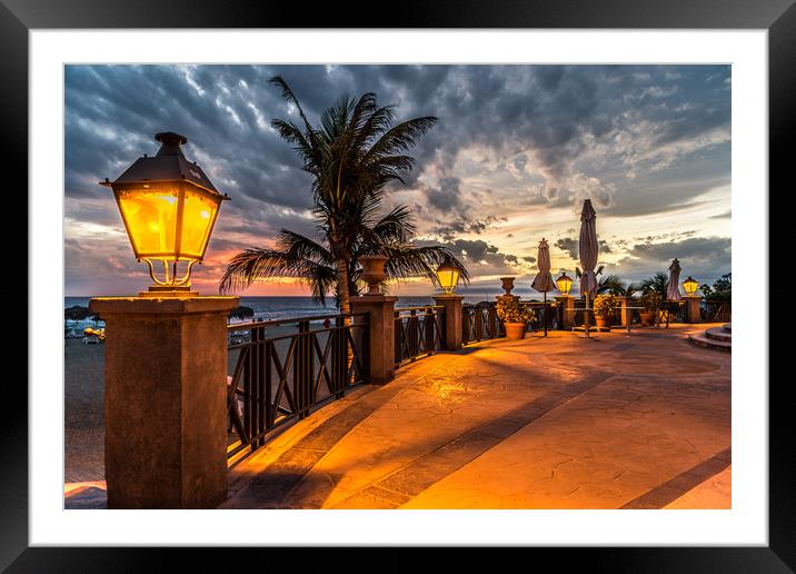 Sunset Boulevard Framed Mounted Print by Naylor's Photography