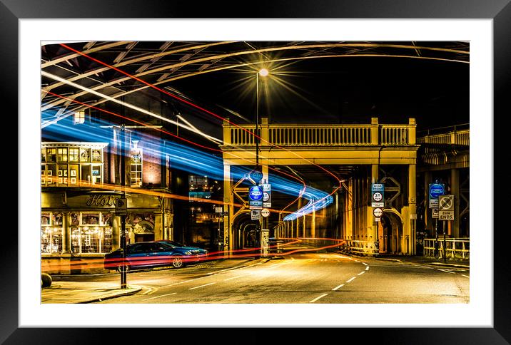 Flashing through the night Framed Mounted Print by Naylor's Photography