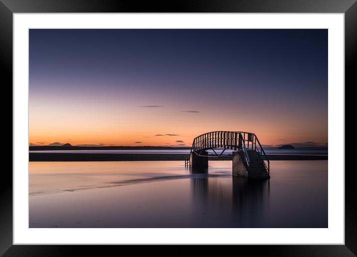 Bridge to Nowhere, Belhaven Bay  Framed Mounted Print by George Robertson