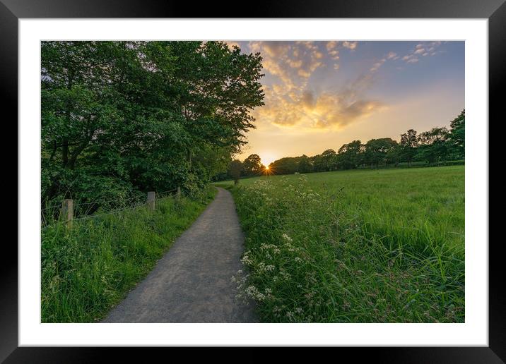 Golden hour over Linlithgow Framed Mounted Print by Miles Gray
