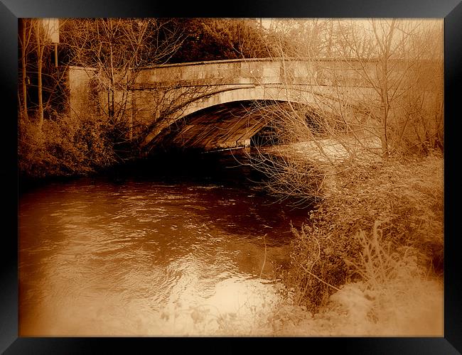 Nostalgic Bridge Framed Print by Louise Godwin