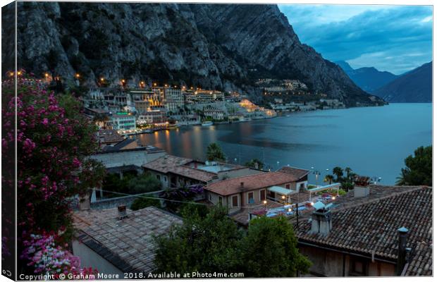 Limone in the evening Canvas Print by Graham Moore