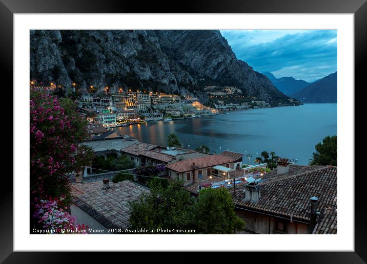 Limone in the evening Framed Mounted Print by Graham Moore