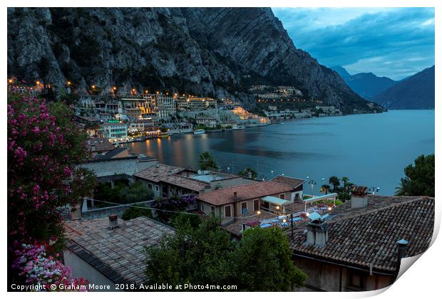 Limone in the evening Print by Graham Moore