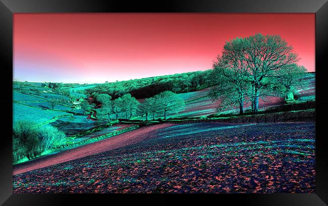 Exmoor in the Pink Framed Print by Rob Hawkins
