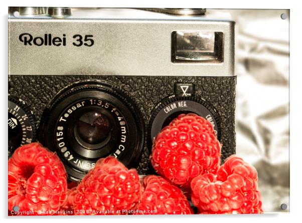 Raspberry Rollei Acrylic by Rob Hawkins
