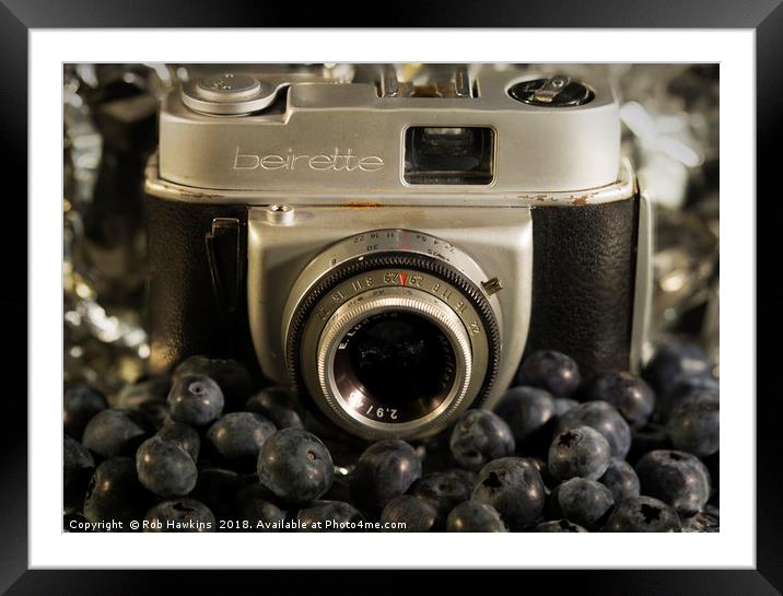 Blueberry Beirette Framed Mounted Print by Rob Hawkins