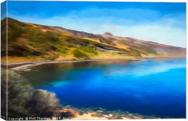 Dunn Caan, on the Isle of Raasay. Canvas Print by Phill Thornton