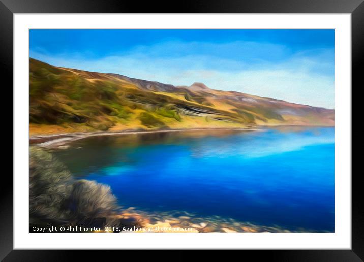 Dunn Caan, on the Isle of Raasay. Framed Mounted Print by Phill Thornton