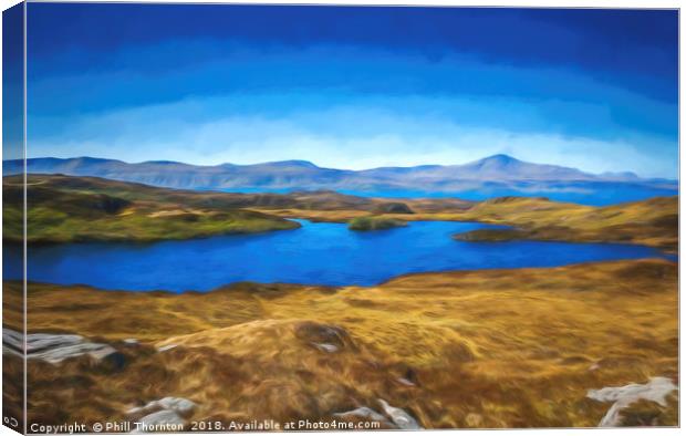 Isle of Skye and The Storr from The Isle of Raasay Canvas Print by Phill Thornton