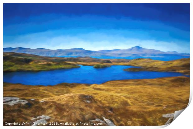 Isle of Skye and The Storr from The Isle of Raasay Print by Phill Thornton