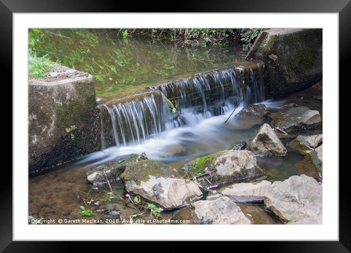 Dafen Pond Milky River Flow Framed Mounted Print by Gareth Maclean