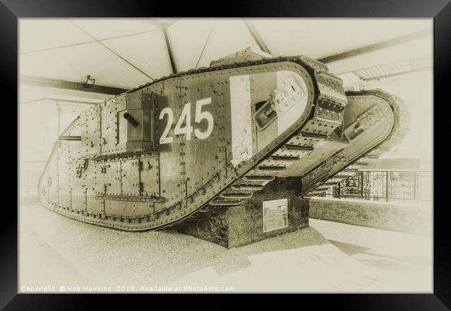 Tank 245  Framed Print by Rob Hawkins