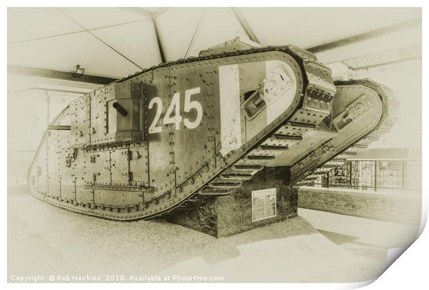 Tank 245  Print by Rob Hawkins