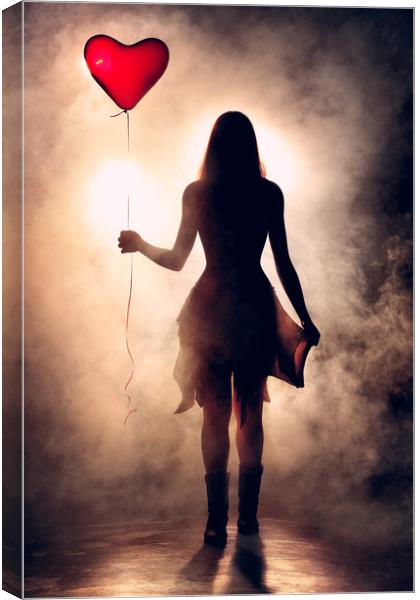 Lonely Heart Canvas Print by Johan Swanepoel