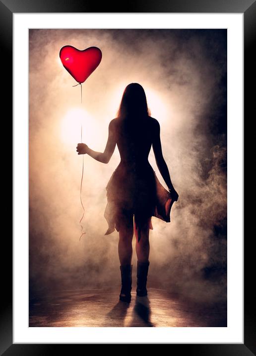 Lonely Heart Framed Mounted Print by Johan Swanepoel