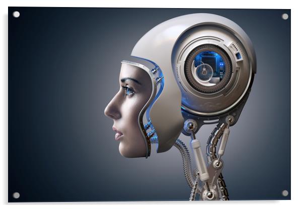 Next Generation Cyborg Acrylic by Johan Swanepoel