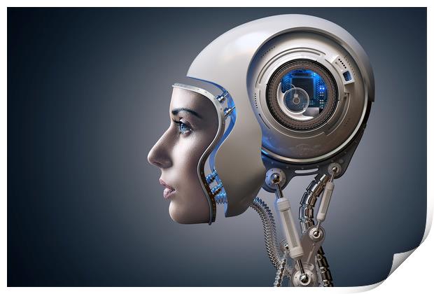Next Generation Cyborg Print by Johan Swanepoel